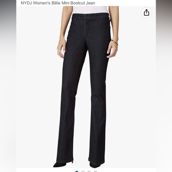 NYDJ Denim - NYDJ Women's Billie Mini Bootcut Jean in Dark Enzyme Tonal